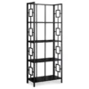 Black Square 4-Shelf Bookcase 2 Black Square 4-Shelf Bookcase -Home Furniture Store 810502794 2