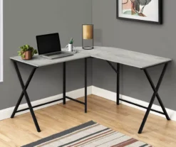 Monarch X Leg L-Shaped Corner Desk -Home Furniture Store 810502797 1