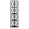 Black Square 4-Shelf Corner Bookcase -Home Furniture Store 810512905 2