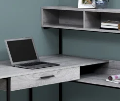 Monarch L-Shaped Corner Desk With Hutch -Home Furniture Store 810512937 4