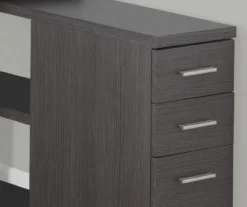 Gray Reversible L-Shaped Corner Desk -Home Furniture Store 810512938 4