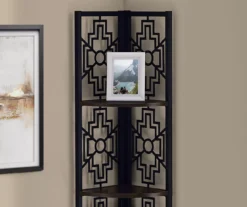 Monarch Geometric 4-Shelf Corner Bookcase -Home Furniture Store 810512946 4