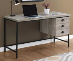 Monarch Reclaimed 3-Drawer Computer Desk -Home Furniture Store 810512956 1