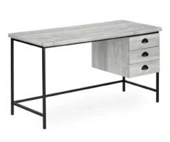 Monarch Reclaimed 3-Drawer Computer Desk -Home Furniture Store 810512957 2