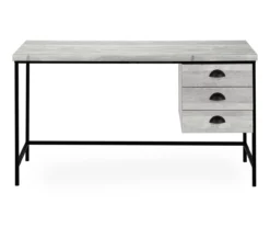 Monarch Reclaimed 3-Drawer Computer Desk -Home Furniture Store 810512957 3
