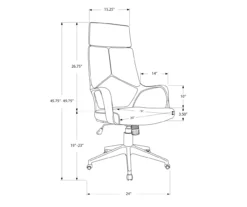 Monarch Modern Executive Office Chair -Home Furniture Store 810512971 11