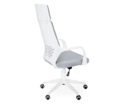 White & Gray Executive Office Chair -Home Furniture Store 810512972 4