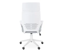 White & Gray Executive Office Chair -Home Furniture Store 810512972 6