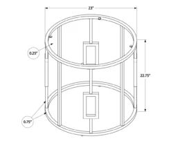Silver Greek Key End Table 4 Silver Greek Key End Table -Home Furniture Store 810512997 3