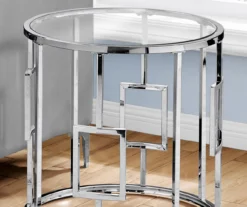 Silver Greek Key End Table 5 Silver Greek Key End Table -Home Furniture Store 810512997 4