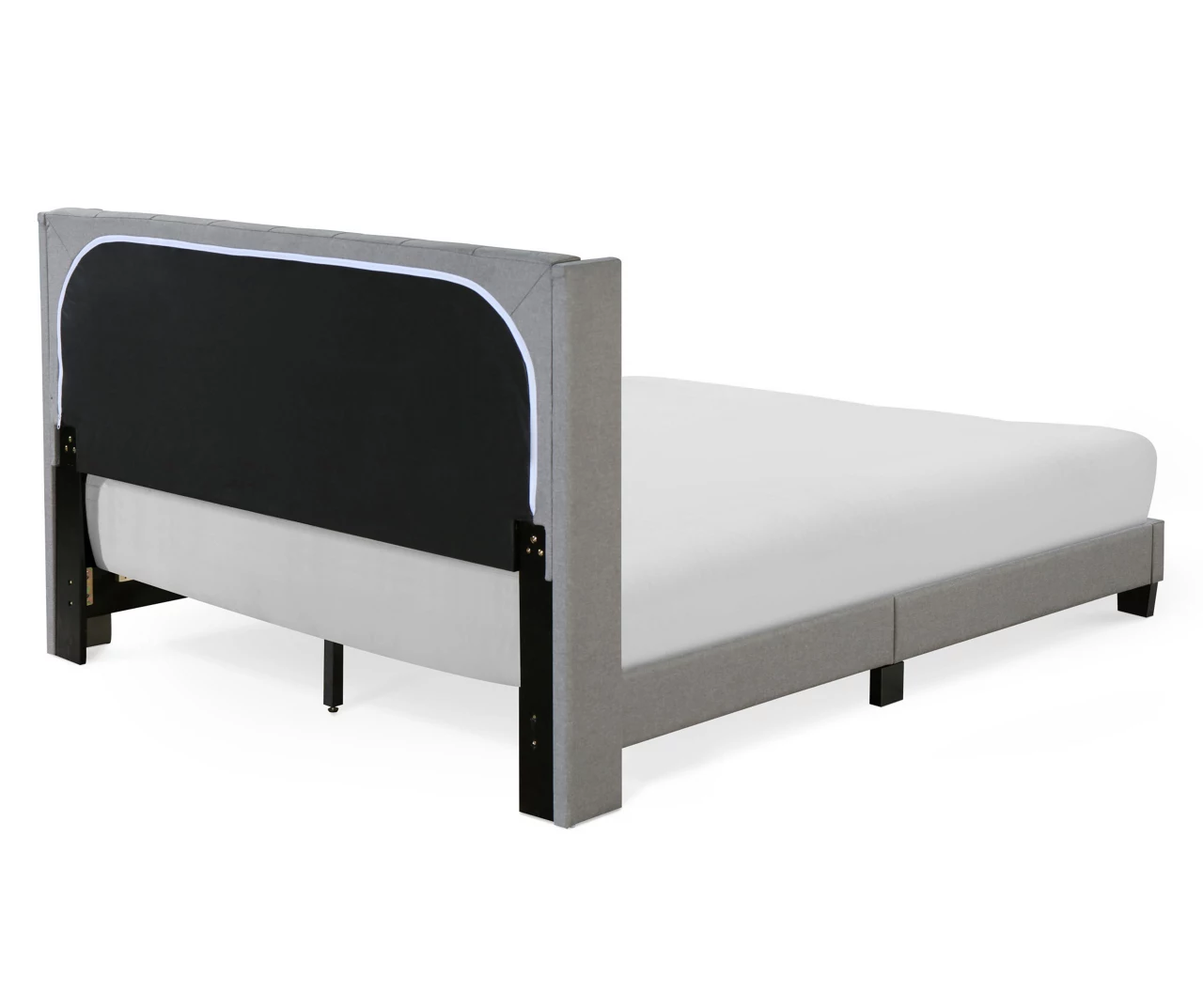 Gray Upholstered Shelter Wingback Queen Bed Gray Upholstered Shelter Wingback Queen Bed -Home Furniture Store 810513491 17