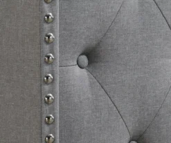 Gray Upholstered Shelter Wingback Queen Bed 9 Gray Upholstered Shelter Wingback Queen Bed -Home Furniture Store 810513491 8