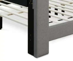 Gray Upholstered Shelter Wingback Queen Bed 10 Gray Upholstered Shelter Wingback Queen Bed -Home Furniture Store 810513491 9