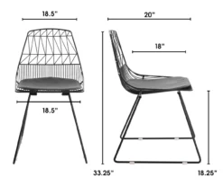 Vivi Metal Dining Chairs, 2-Pack -Home Furniture Store 810513497 6