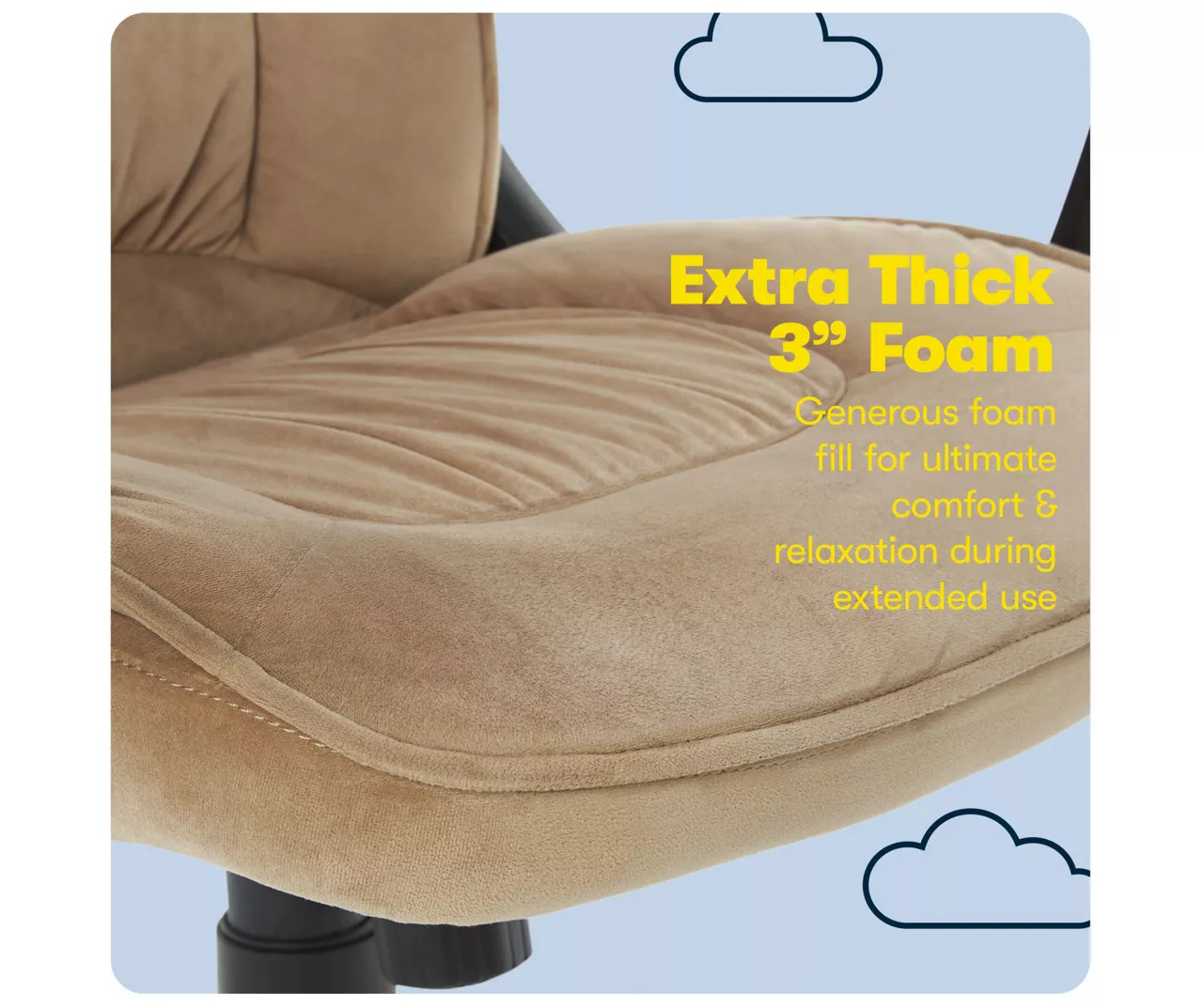 Hannah Beige Microfiber Office Chair Hannah Beige Microfiber Office Chair -Home Furniture Store 810513511 A0 8 1