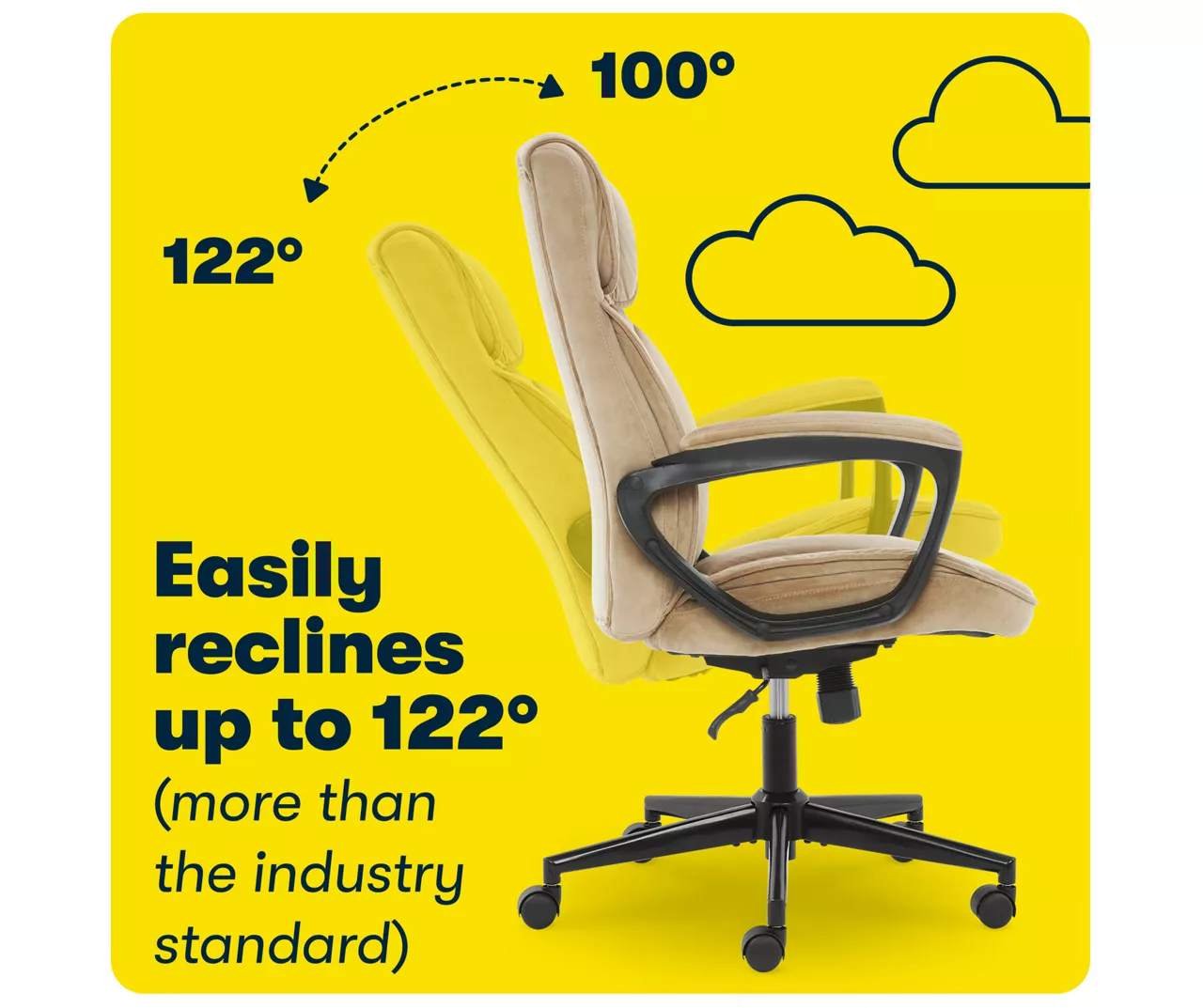 Hannah Beige Microfiber Office Chair Hannah Beige Microfiber Office Chair -Home Furniture Store 810513511 A0 9 1