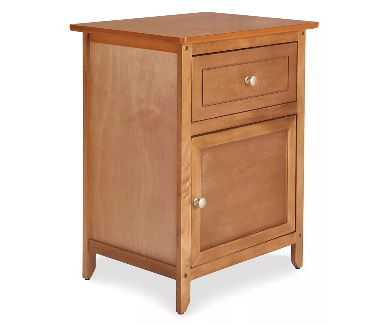 Alcott Light Brown Side Table with Drawer Alcott Light Brown Side Table With Drawer -Home Furniture Store 810513518 2