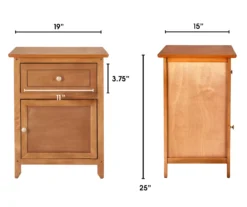 Alcott Light Brown Side Table With Drawer 13 Alcott Light Brown Side Table With Drawer -Home Furniture Store 810513518 3