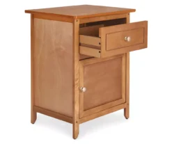 Alcott Light Brown Side Table With Drawer 5 Alcott Light Brown Side Table With Drawer -Home Furniture Store 810513518 4