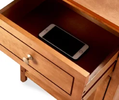 Alcott Light Brown Side Table With Drawer 7 Alcott Light Brown Side Table With Drawer -Home Furniture Store 810513518 6