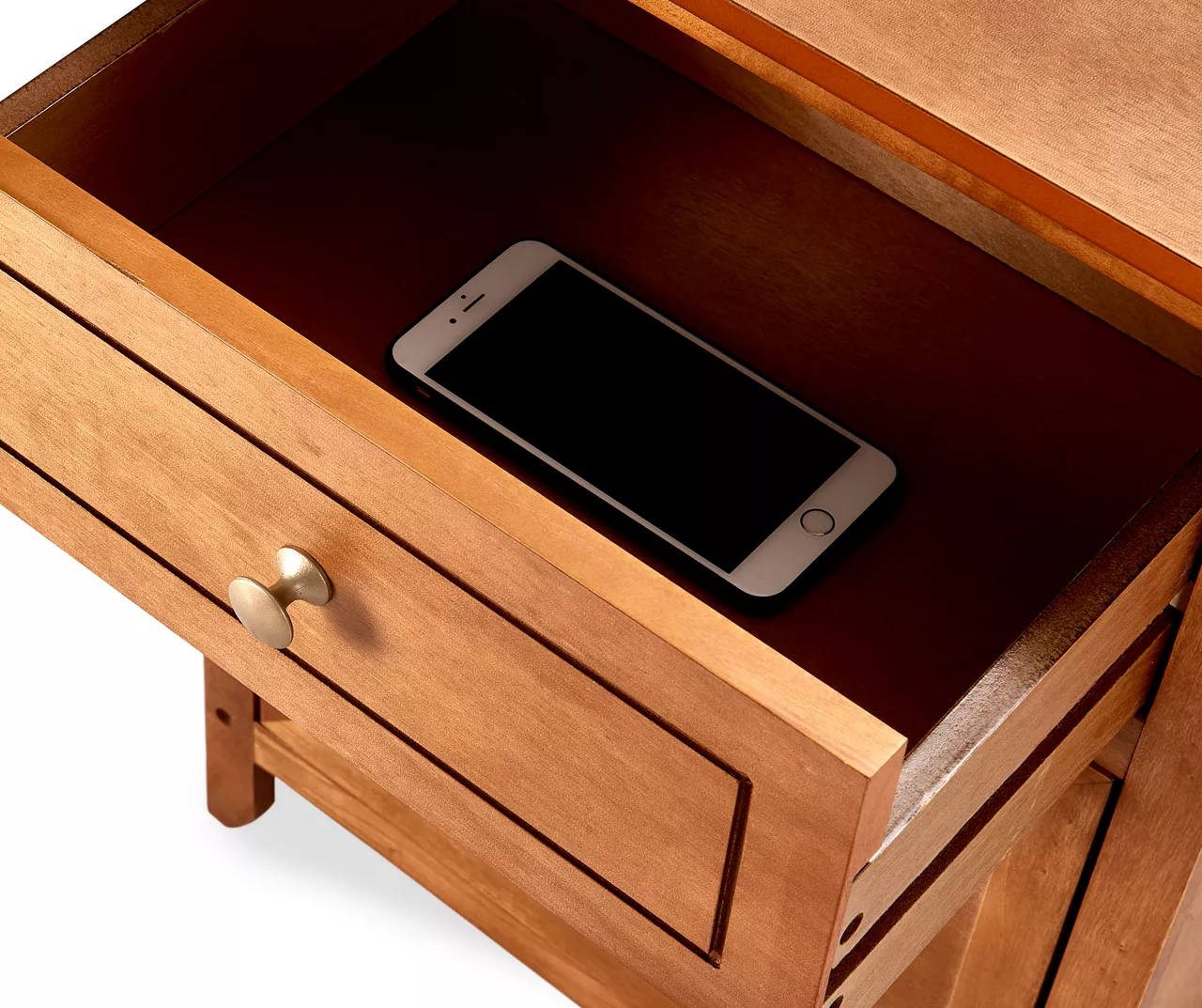 Alcott Light Brown Side Table with Drawer Alcott Light Brown Side Table With Drawer -Home Furniture Store 810513518 6