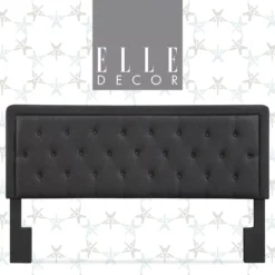 Charcoal Gray Amery Upholstered King Headboard -Home Furniture Store 810513527