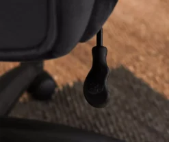 Hannah Charcoal Gray Microfiber Office Chair 18 Hannah Charcoal Gray Microfiber Office Chair -Home Furniture Store 810513553 7