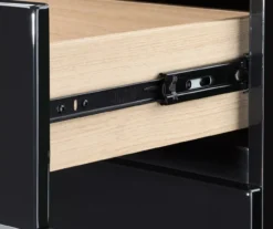 Black Hudson 2-Drawer Wood Nightstand -Home Furniture Store 810513557 9