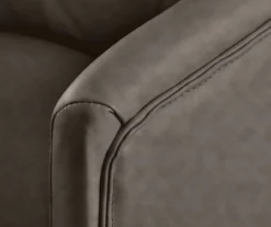 Leighton Gray Memory Foam Bonded Leather Office Chair 8 Leighton Gray Memory Foam Bonded Leather Office Chair -Home Furniture Store 810513560 6