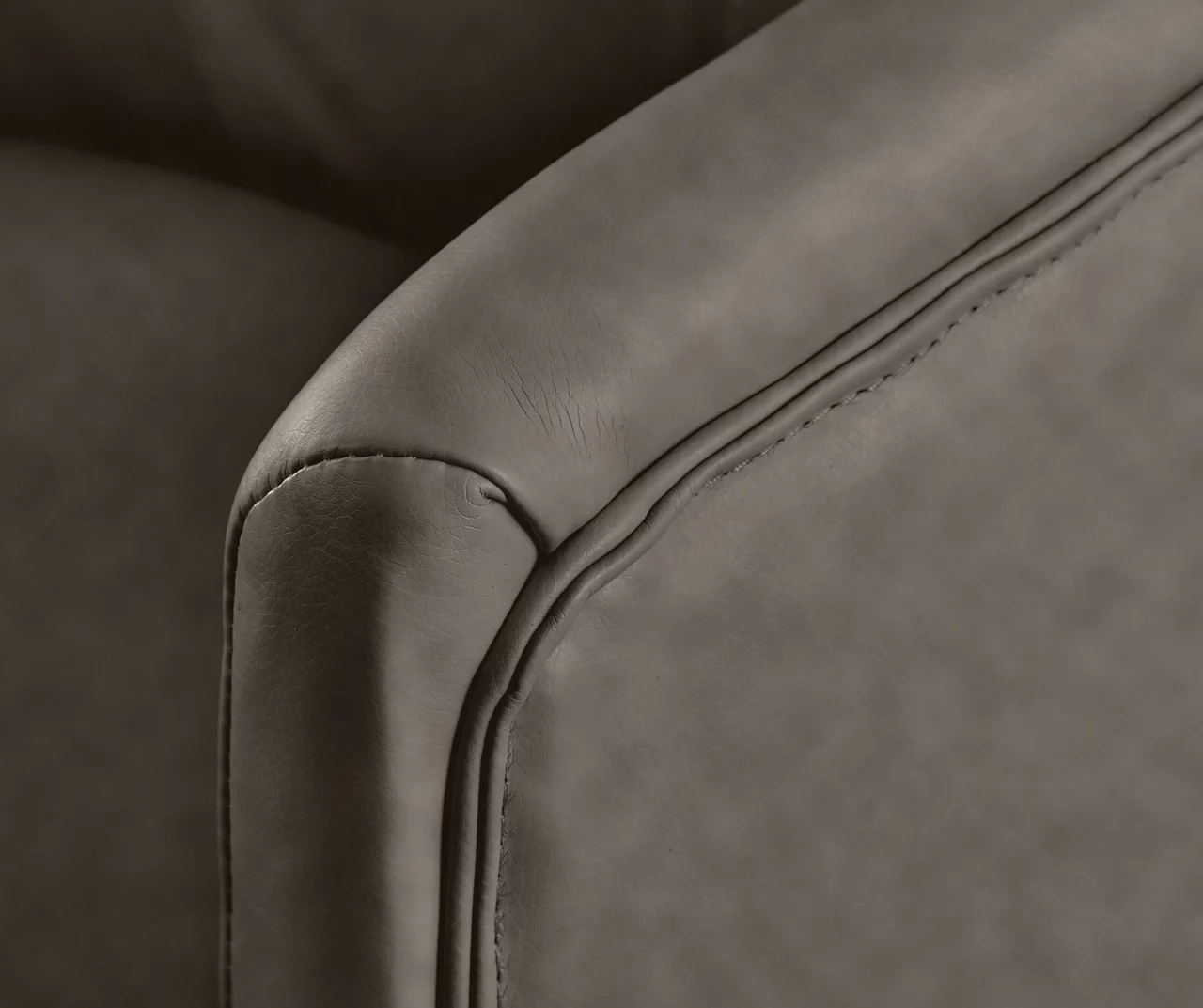 Leighton Gray Memory Foam Bonded Leather Office Chair Leighton Gray Memory Foam Bonded Leather Office Chair -Home Furniture Store 810513560 6