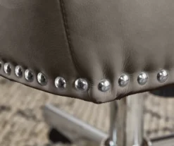 Leighton Gray Memory Foam Bonded Leather Office Chair 9 Leighton Gray Memory Foam Bonded Leather Office Chair -Home Furniture Store 810513560 7