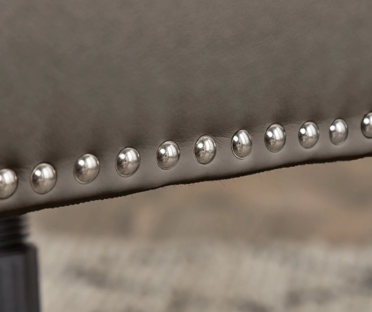 Leighton Gray Memory Foam Bonded Leather Office Chair Leighton Gray Memory Foam Bonded Leather Office Chair -Home Furniture Store 810513560 8