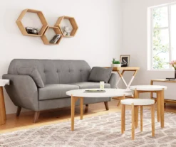 White Round Coffee Table -Home Furniture Store 810513564 4