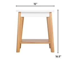 White Square Side Table -Home Furniture Store 810513568 3