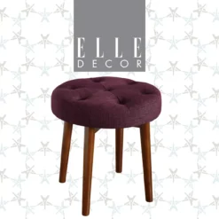Penelope Eggplant Tufted Stool 7 Penelope Eggplant Tufted Stool -Home Furniture Store 810513574