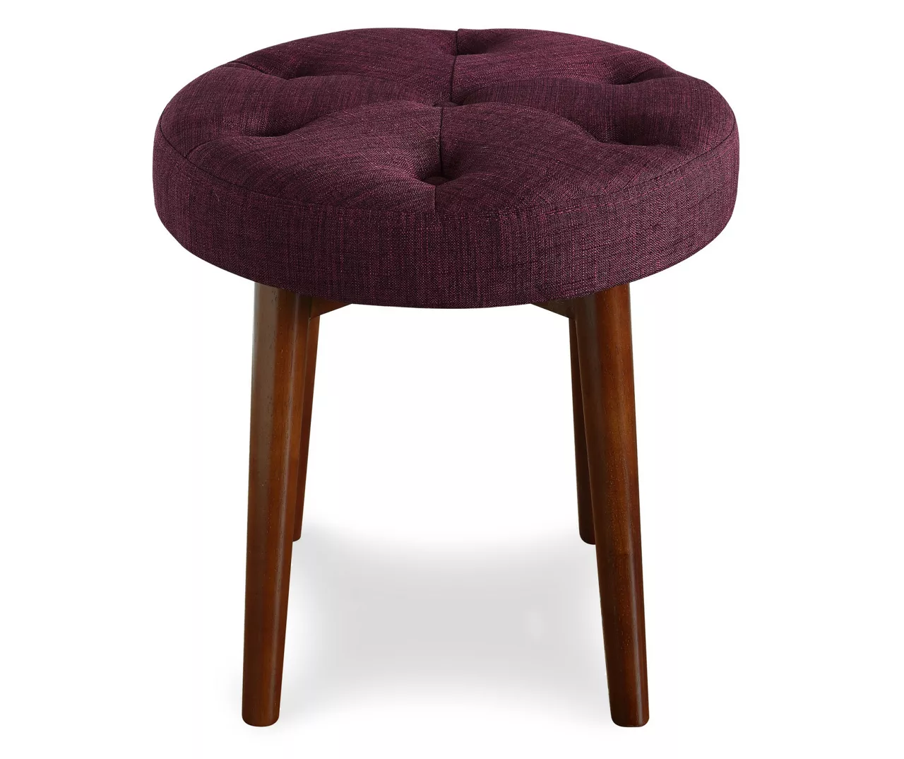 Penelope Eggplant Tufted Stool Penelope Eggplant Tufted Stool -Home Furniture Store 810513574 5