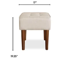 Aria Tufted Stool -Home Furniture Store 810513575 3