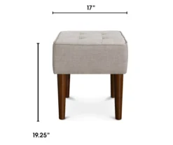 Aria Tufted Stool -Home Furniture Store 810513576 3