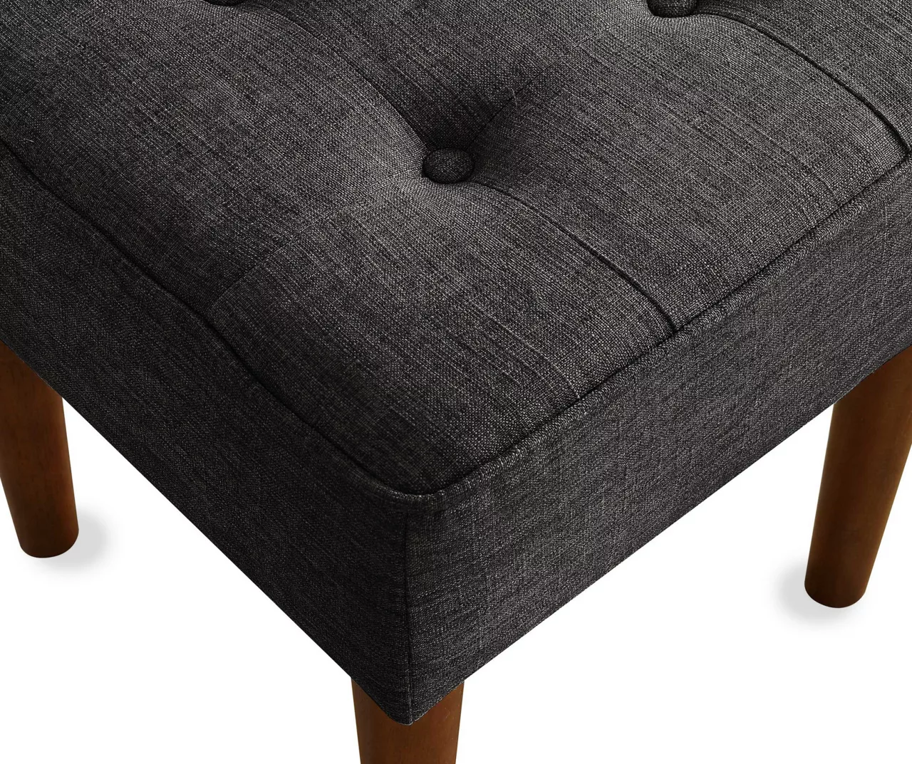 Aria Charcoal Grey Tufted Stool Aria Charcoal Grey Tufted Stool -Home Furniture Store 810513578 5