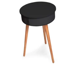Black End Table With Bluetooth Speaker & USB Port 6 Black End Table With Bluetooth Speaker & USB Port -Home Furniture Store 810513609 3