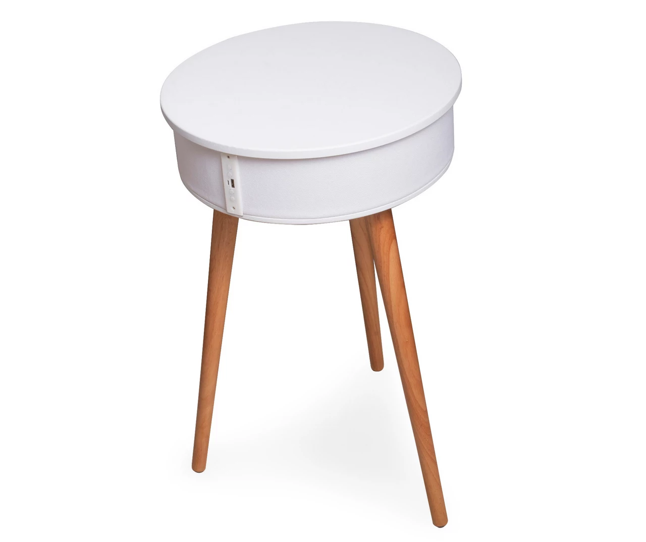 White End Table with Bluetooth Speaker & USB Port White End Table With Bluetooth Speaker & USB Port -Home Furniture Store 810513610 3