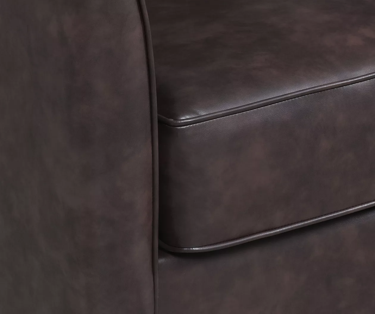 Willow River Hammond Faux Leather Swivel Accent Chair Willow River Hammond Faux Leather Swivel Accent Chair -Home Furniture Store 810519938 3