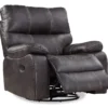 New Albany Dark Graphite Leather Look Micro Suede Swivel Reclining Glider 2 New Albany Dark Graphite Leather Look Micro Suede Swivel Reclining Glider -Home Furniture Store 810519941 1
