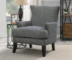 Bossa Gray Print Accent Chair -Home Furniture Store 810519952 7