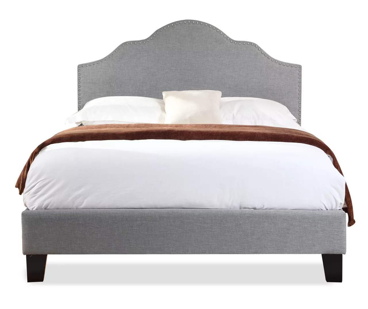 Lombard Light Gray Full Upholstered Bed Lombard Light Gray Full Upholstered Bed -Home Furniture Store 810519982 1