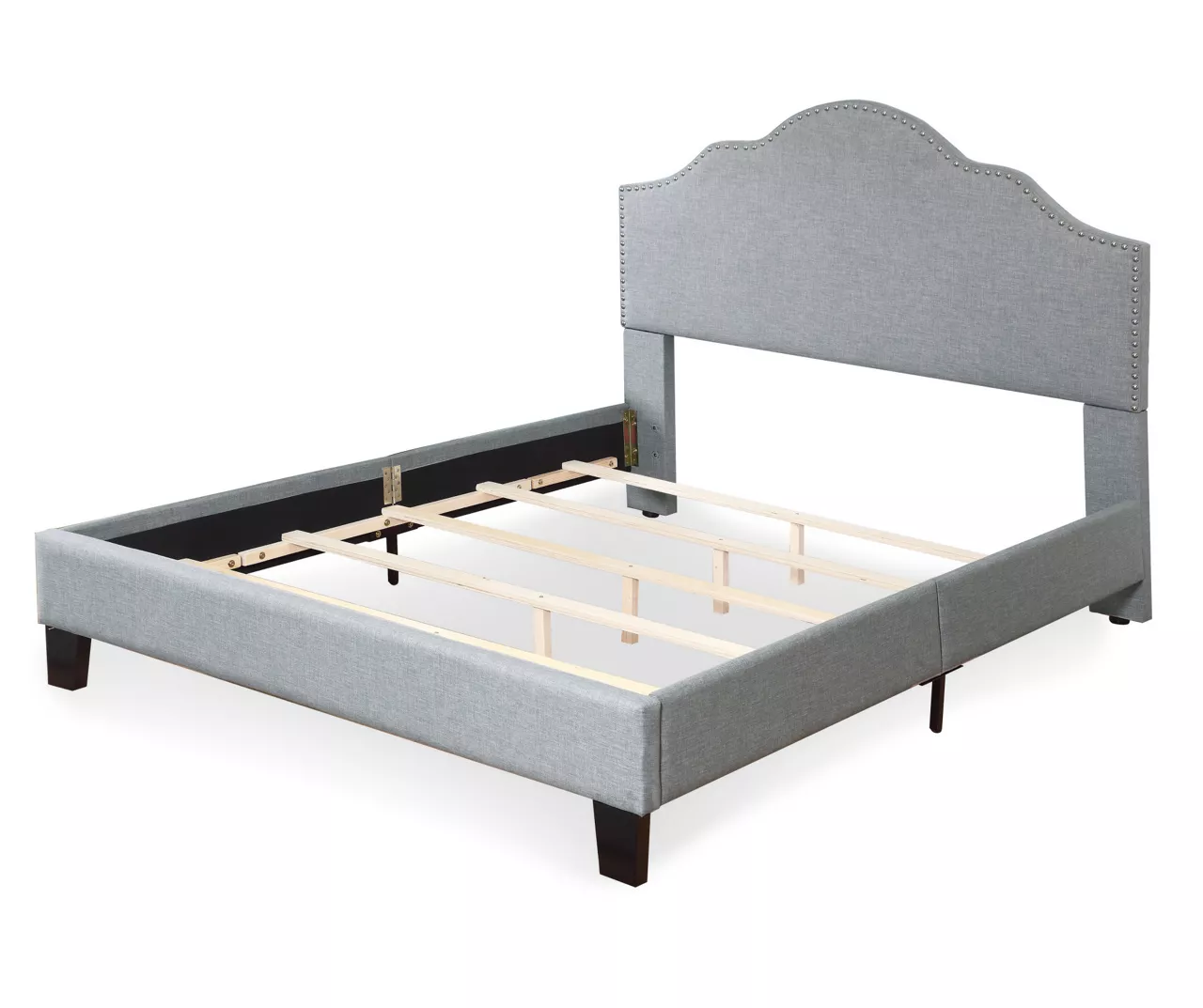 Lombard Light Gray Full Upholstered Bed Lombard Light Gray Full Upholstered Bed -Home Furniture Store 810519982 4