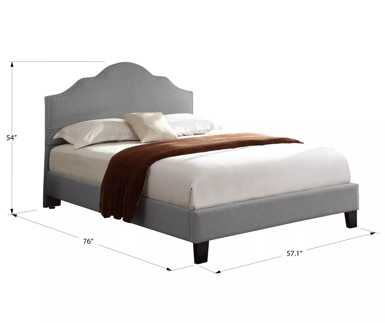 Lombard Light Gray Full Upholstered Bed Lombard Light Gray Full Upholstered Bed -Home Furniture Store 810519982 6