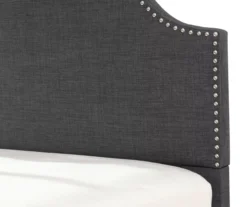 Lombard Charcoal Gray California King Upholstered Bed -Home Furniture Store 810519986 3