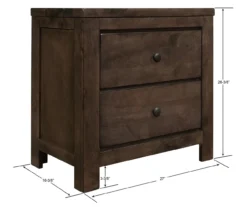 Florence 2-Drawer Nightstand -Home Furniture Store 810519987 5