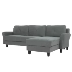 Hayward Gray Rolled Arm Sectional -Home Furniture Store 810524579 14